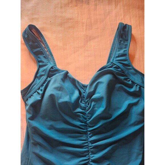 Maxine Of Hollywood Swim Swimsuit One Piece Padded Blue Plus Size 2XL - Picture 2 of 7
